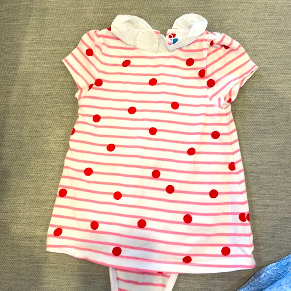 Jacadi one piece dress 12M.